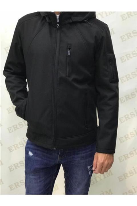 BIGAZZI Erkek Siyah Uzun Kollu  Mont