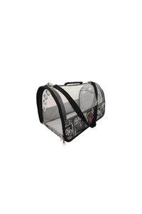 LAVİSTA Şeffaf Flybag Kedi Köpek Taşıma Çantası - Bold Gri