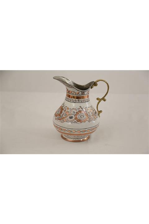 GiftStore Dekoratif El Işlemeli Bakır Sürahi