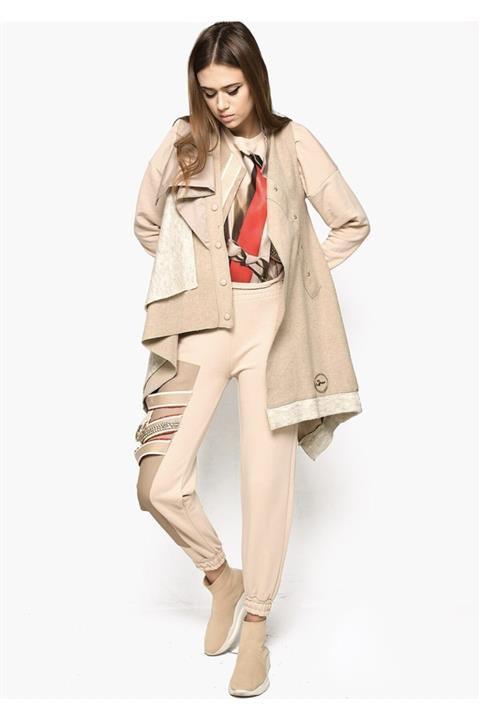 DQMANE Deri Detay Baskılı Taşlı Tasarım 3’lü Takım