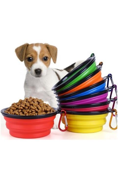HİMARRY Katlanabilir Evcil Hayvan Kedi Köpek Mama Su Kabı