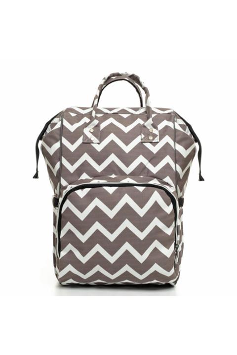 BEBEBEBEK Anne Bebek Bakım Çantası Zigzag Desenli