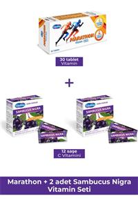 Vitallday Marathone Vitamin 30 Tba + Sambucus Nigra 12 Şase 2 Kutu