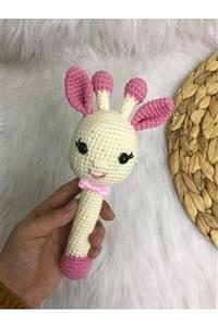Baby Collection Organik Oyuncak Amigurumi Örgü Sevimli Zürbik Çıngırak