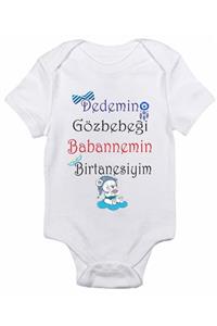 BabyLimon Dedemin Gözbebeği Babannemin Birtanesiyim Baskılı Bebek Body Zıbın