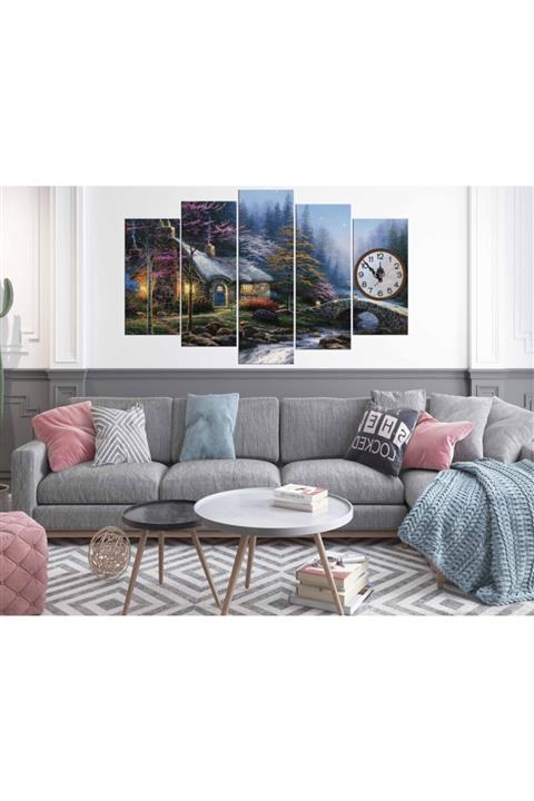 sihirliodalar Masal Evi Mdf Tablo Saat