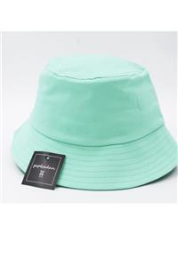 şapkadan Unisex Bucket Şapka Su Yeşili Kova Şapka Plaj Şapkası