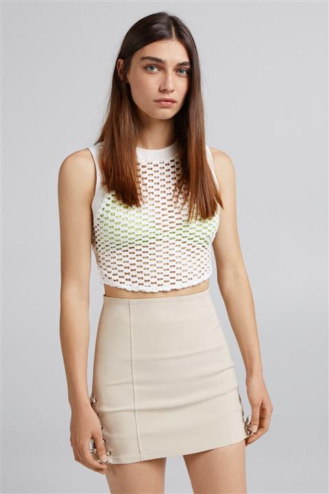 Bershka Bağcıklı Mini Etek