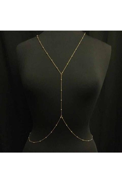 vonda wear Kadın Gold Vücut Zinciri 0684