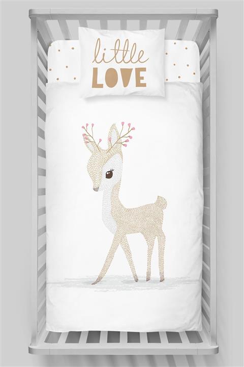 Tuğba Kuğu Organik Tek Kişilik Nevresim Takımı Pure Baby Serisi