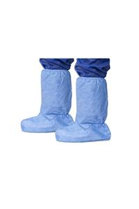 AMET SAĞLIK ÜRÜNLERİ Lamineli Çizme Tipi Galoş Mavi 100'li Paket