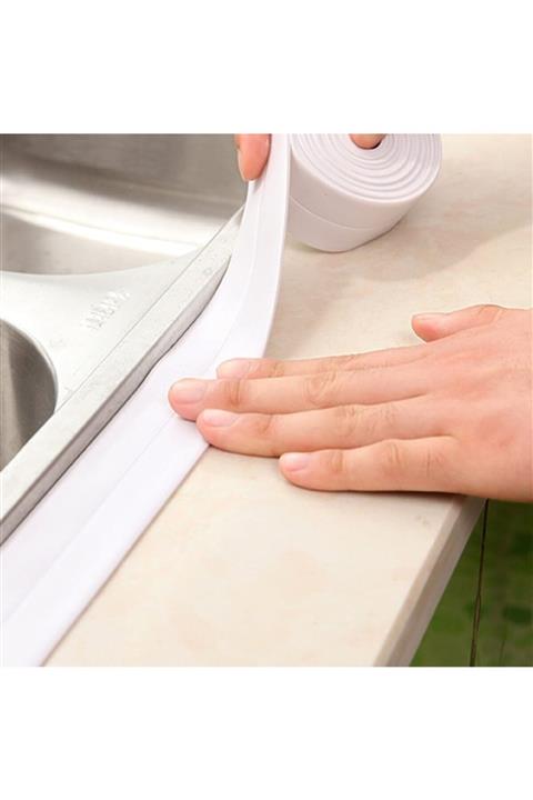 epazzar Beyaz Su Sızdırmaz Lavabo Kenar Bandı 3.2m