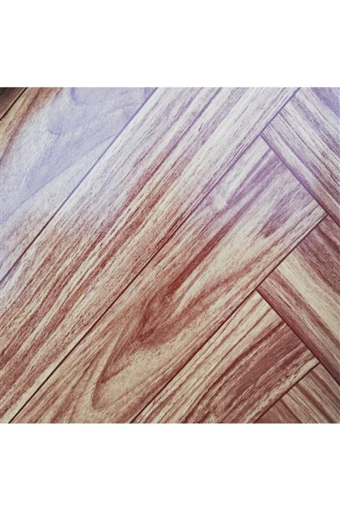 VİZYON Muşamba 1m X 2m Ahşap Desenli Pvc Zemin Kaplama Yer Döşemesi