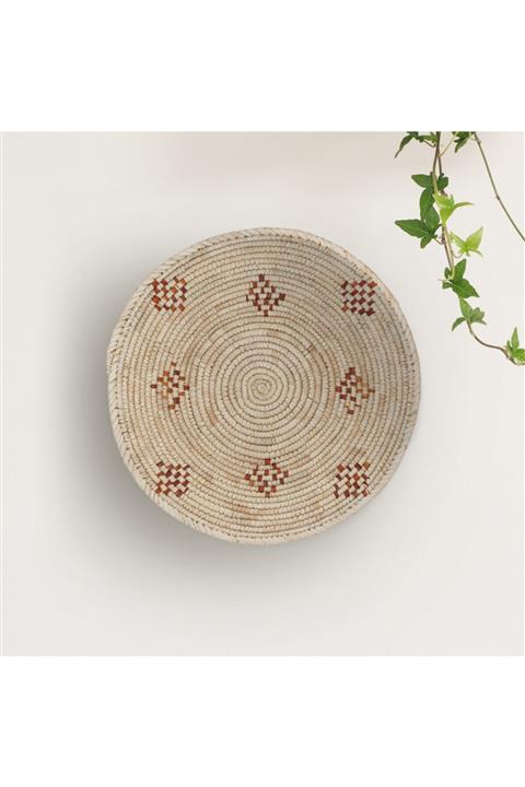 Ashweavers Nazenin - Kiremit Hasır Duvar Tabağı