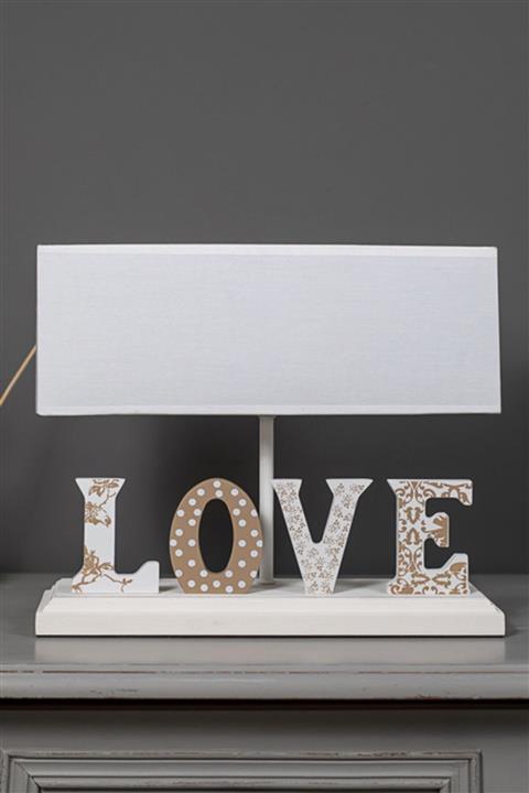 Misto Home Abajur Love Kahve