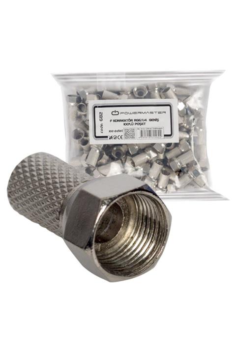 Angel Of Life F Konnektör Rg6/u4 18mm Geniş 100lü --- Poşet ---uj-2004