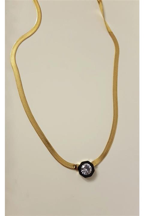 momicka Italyan Zincir Jewel Kolye