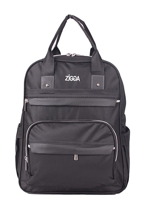 ZİGGA 00211 Siyah Keten Su Geçirmez Anne Bebek Bakım Sırt Çantası