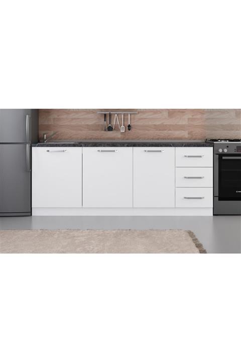 Minar 215 Cm Mutfak Dolabı Beyaz 215-b2-alt Modül