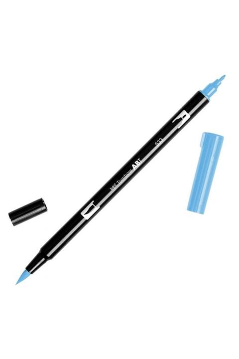 Tombow Dual Brush Pen Grafik Çizim Kalemi 533 Peacock Blue