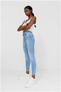 Stradivarius Kadın Açık Mavi Yüksek Bel Skinny Jean 01400500