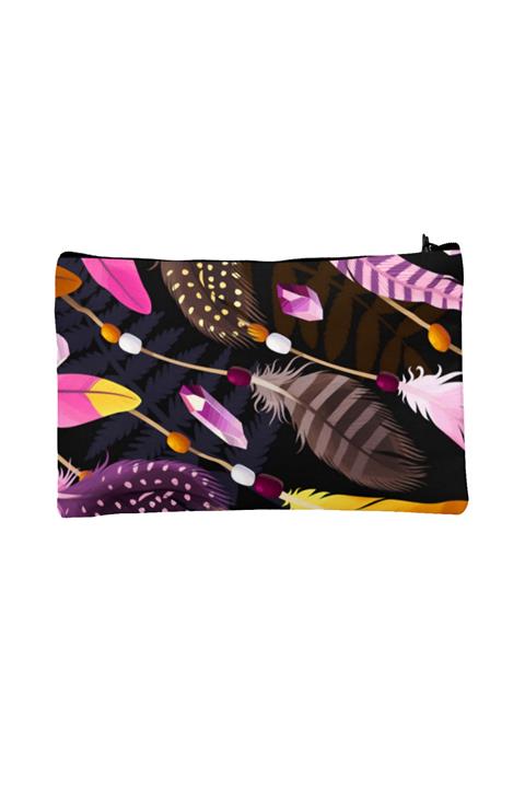 Carali Kadın Pembe Dijital Baskılı Makyaj Çantası