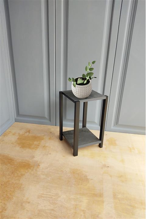 zeo wood design Siyah Antrasit Dekoratif Sehpa