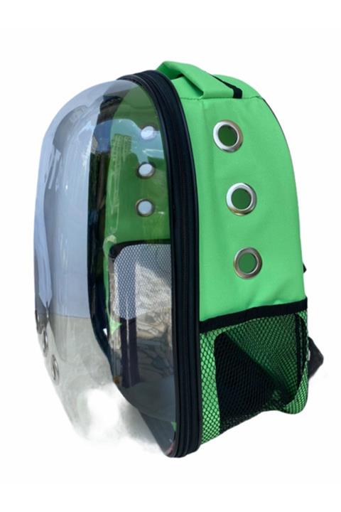 hepsipatili Astronot Kedi Ve Küçük Köpek Taşıma Çantası Neon Yeşil