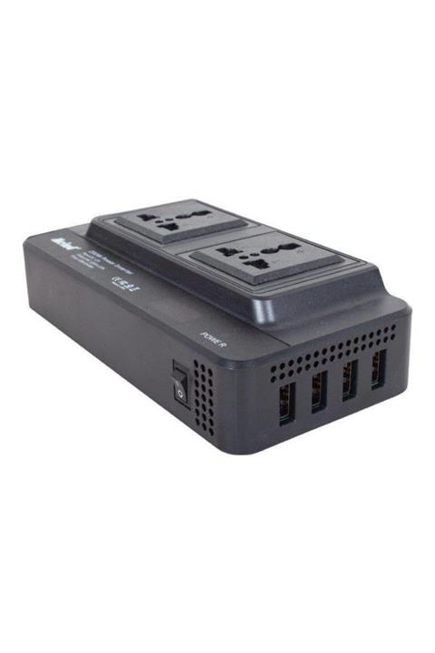 Powermaster 200watt Dc12v Ac220v Çakmak Kablolu Inverter X4usb Çıkışlı