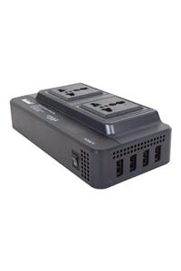 Powermaster 200watt Dc12v Ac220v Çakmak Kablolu Inverter X4usb Çıkışlı