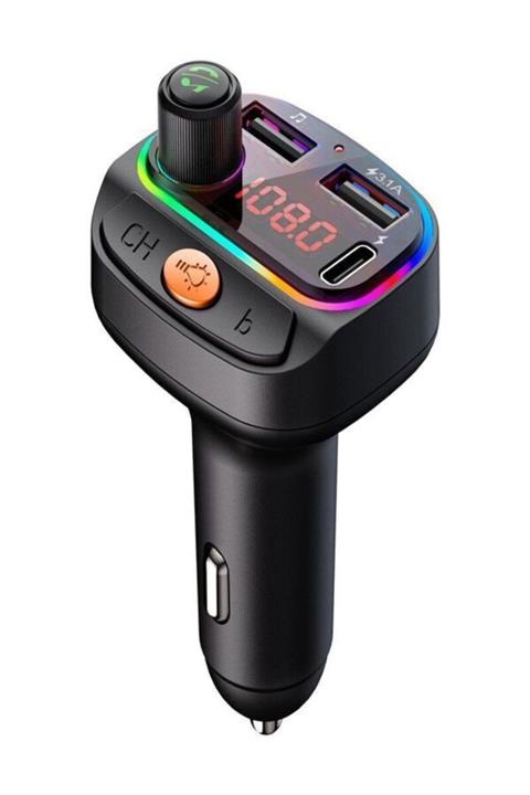 ACL Aft-08 3.1 Amp 12v-24v Type-c Bluetooth Fm Transmitter Araç Kiti