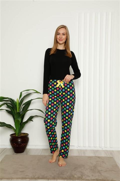 Moda Çizgi Kadın Pamuklu Alt Pijama 27384