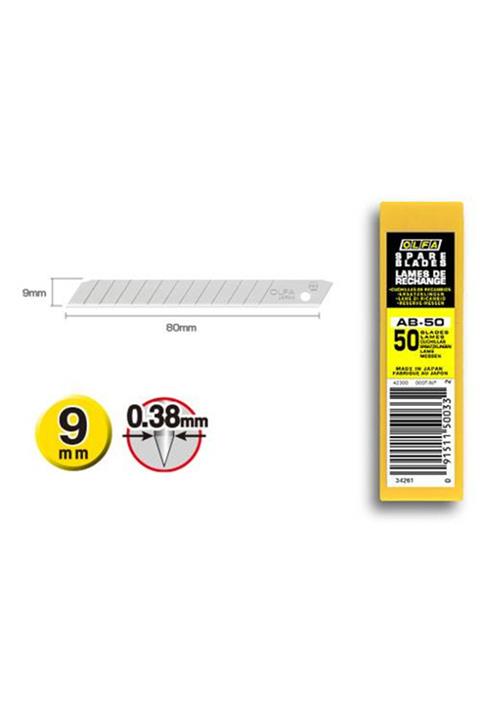 Olfa AB-50 Dar Maket Bıçağı Yedeği 50'li Tüp 193779