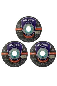 Rodex Inox ( 3 Adet ) Metal Kesici Taş Disk 115x1x22.23 Mm