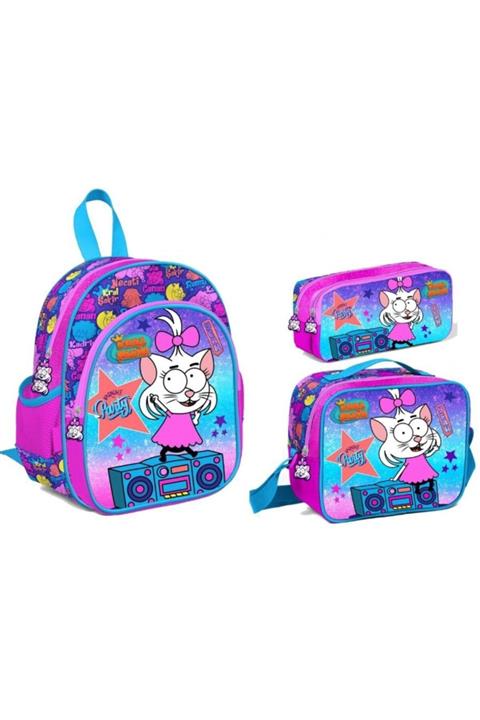 Coral High Kral Şakir Canan Pembe Anaokulu Çanta Seti