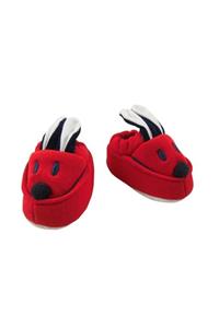 BİR BEBEK Unisex Bebek Kırmızı Tavşan Patik
