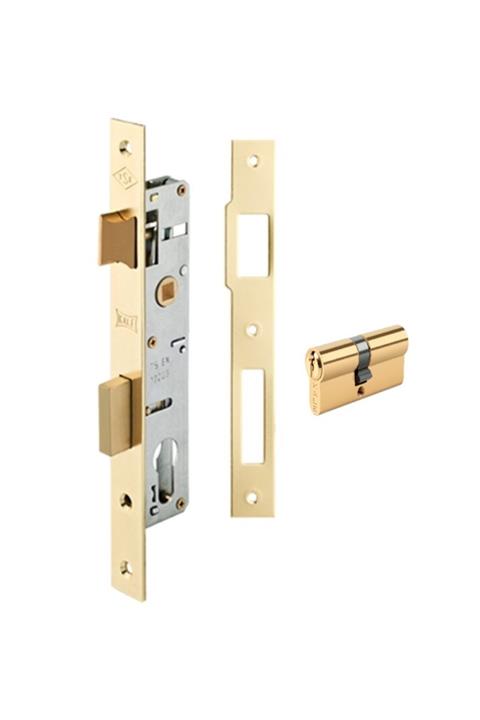 KALE 153/u Silindirli Dar Tip Gömme Kilit 20mm