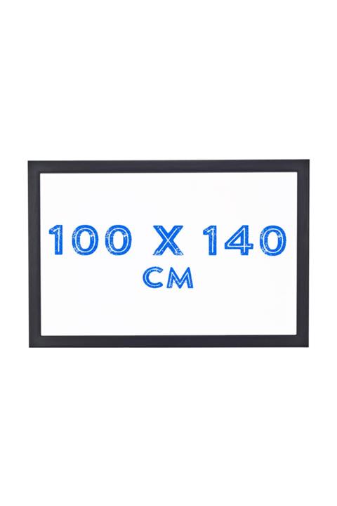 Chalky 100x140cm Beyaz Yazı Tahtası Siyah Çerçeveli