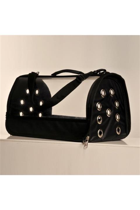 DORSENNA Şeffaf Kedi Köpek Hayvan Taşıma Çantası Siyah