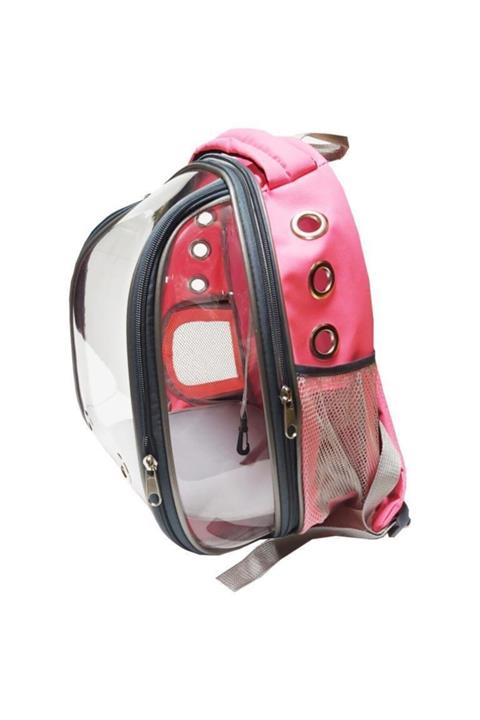 Bacco Milano Eco Astronot Kedi Köpek Taşıma Çantası Pembe