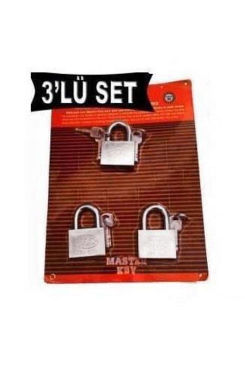 Master Asma Kilit Seti 3 Adet