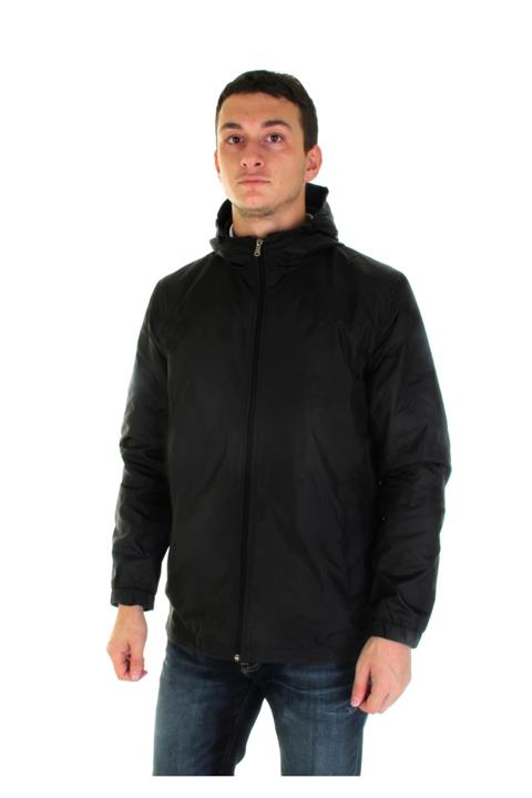 Sporting Erkek Siyah Kapüşonlu Yağmurluk