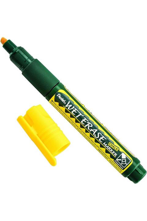 Pentel Wet Erase Chalk Marker Sıvı Tebeşir Markör Sarı