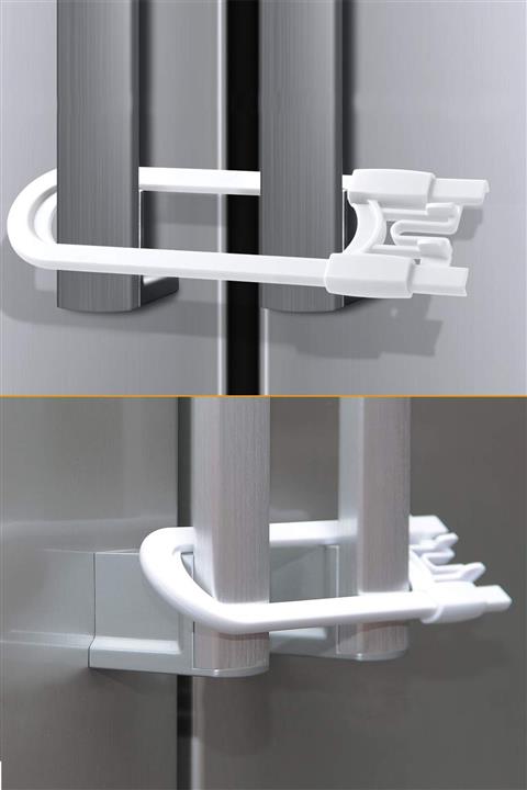 Kare Dekor Ayarlanabilir Dolap Kapağı Kilidi Çocuk Güvenliği