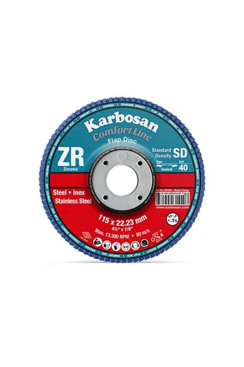 KARBOSAN 115 Flap Disk Zr 40