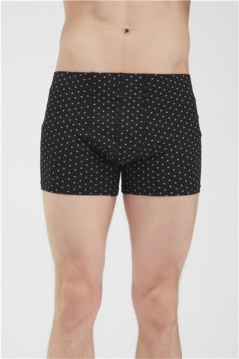 BAYKAR Erkek Çapa Desenli Boxer 3'lü Set 1174 Siyah