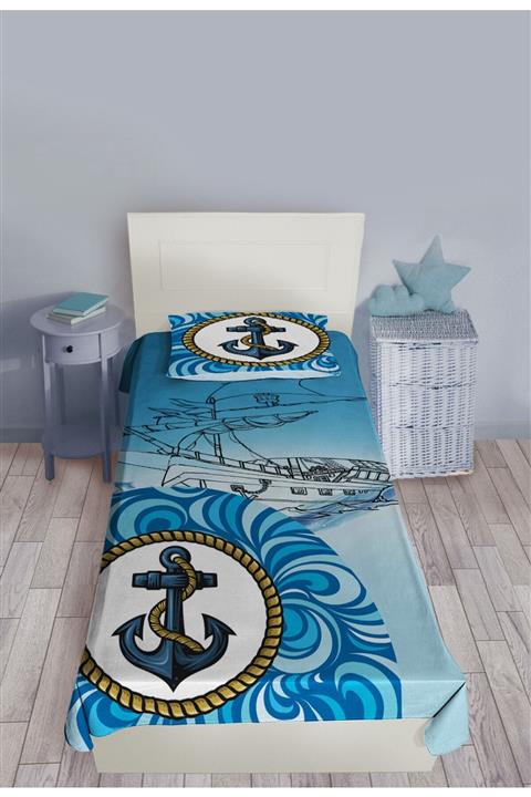 Jungle Halı Çapalı Jp78 Pike ve  Yatak Örtüsü Yastık Kılıflı