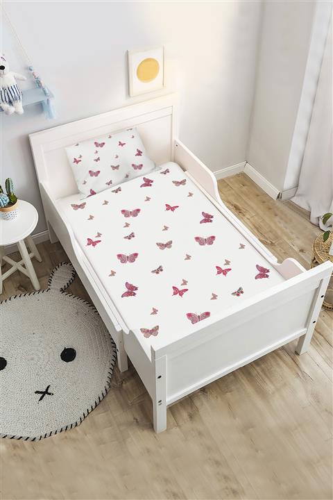 Bebişim Halı Kelebekli Çocuk Odası Yatak Örtüsü