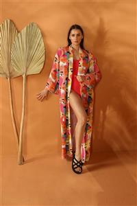 ELAF BEACHWEAR Kadın  Not Spoıl Uzun Kimono Pareo