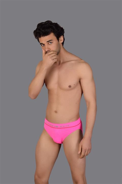 COTBOXER Dikişsiz Microfiber Ultra Yumuşak Erkek Slip Pembe